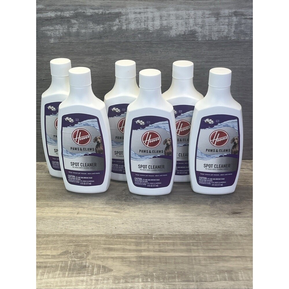 Hoover Paws & Claws Spot Cleaner Carpet Cleaning Formula 6 oz New Lot Of 6